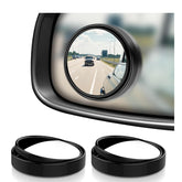 Zuazue 2 Pack 360° Rotatable HD Glass Blind Spot Mirrors